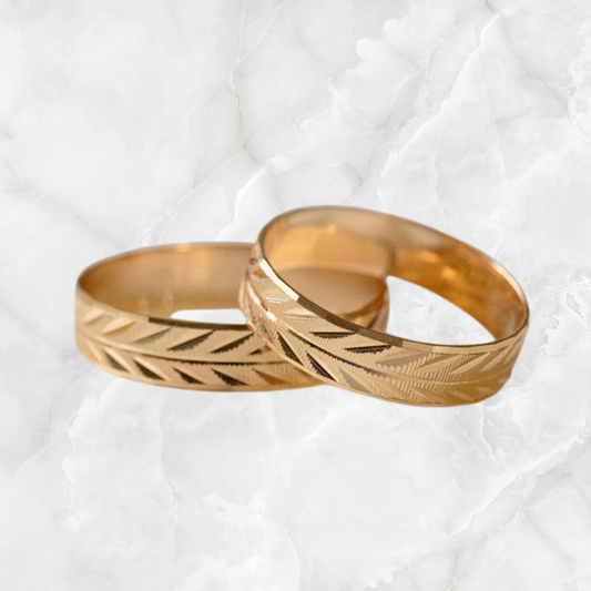 Argollas ORO # 9 DIAMANTADO